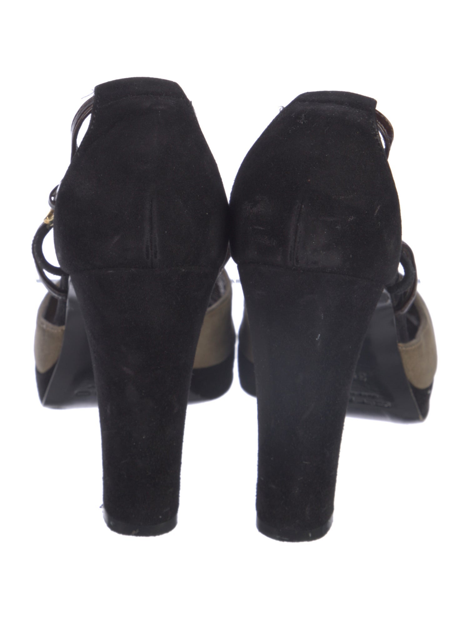 Etro Suede T-Strap Pumps